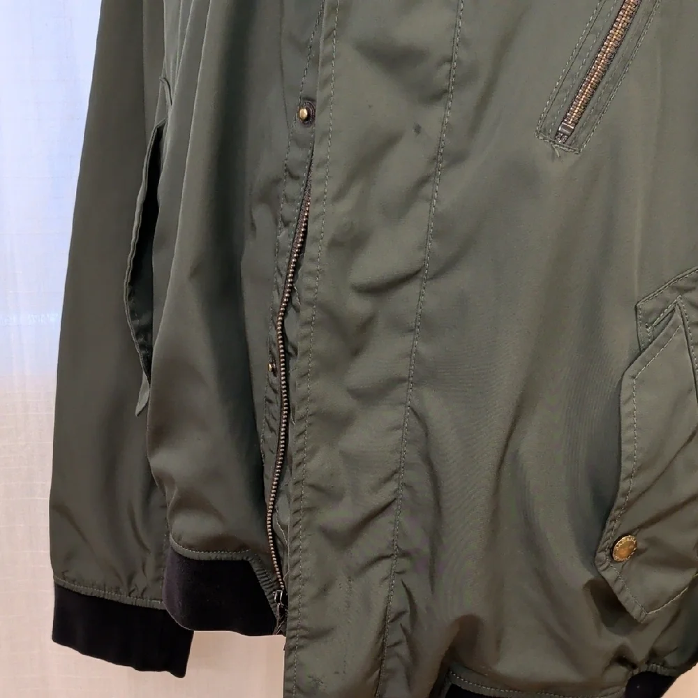 Men's Banana Republic x Schoeller Switzerland Olive Bomber Jacket